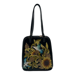 mk-1325 back pack cincelado de flores color