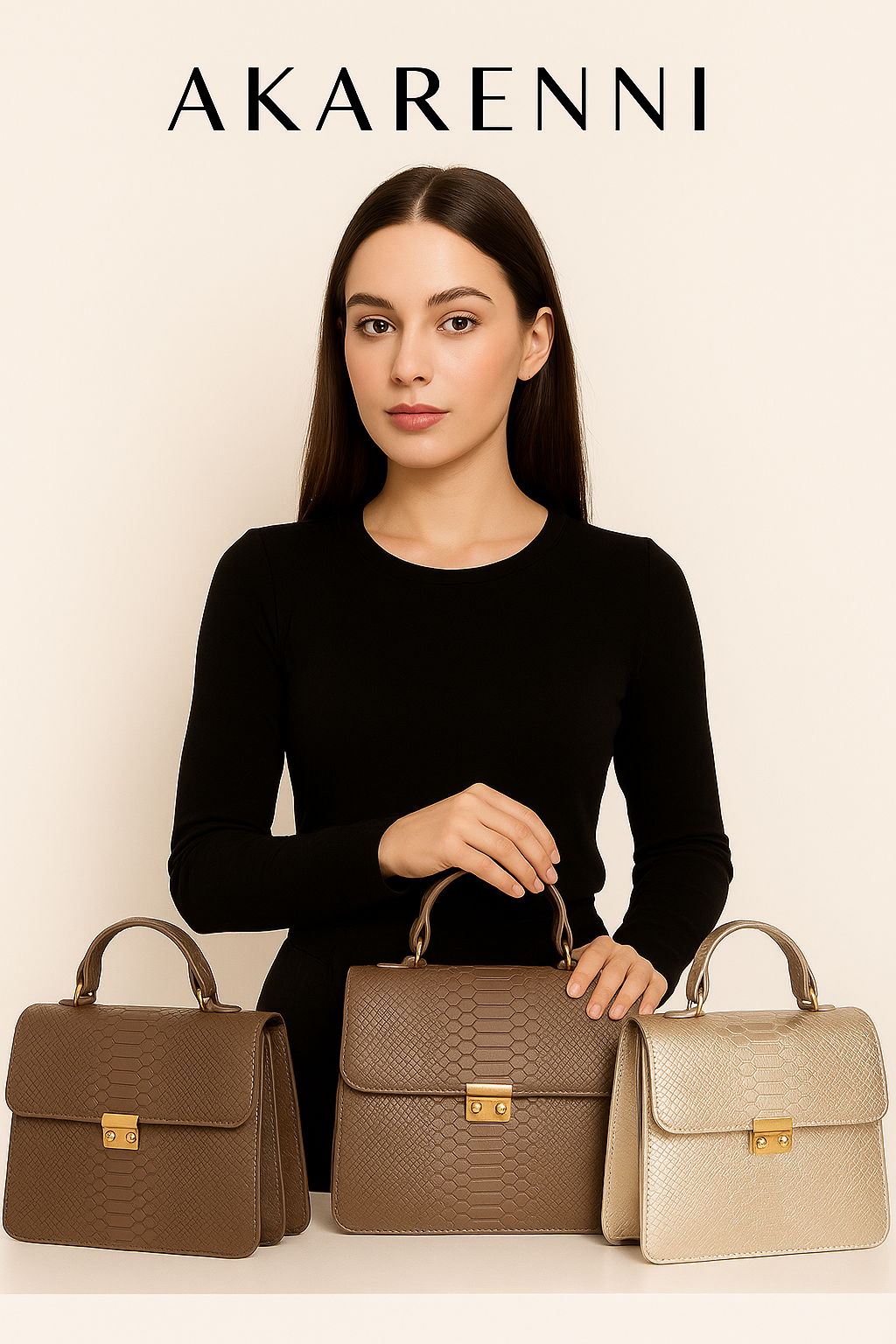 Sáhara – Bolsa Ejecutiva de Piel con Grabado Python