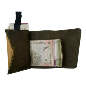 Carteras Caballero Triple Con Iman De Cuero