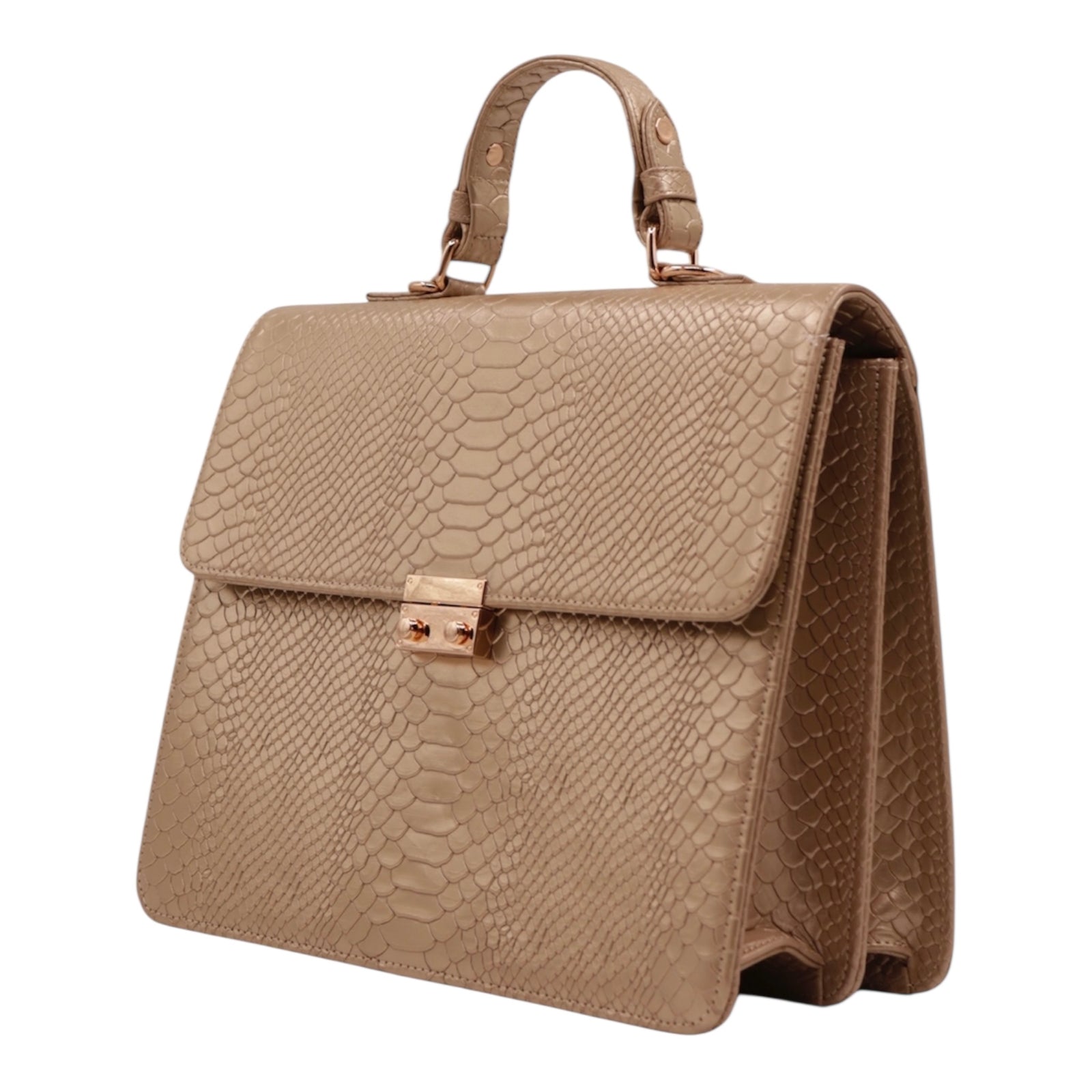 Mandil de piel con ajuste y forrado