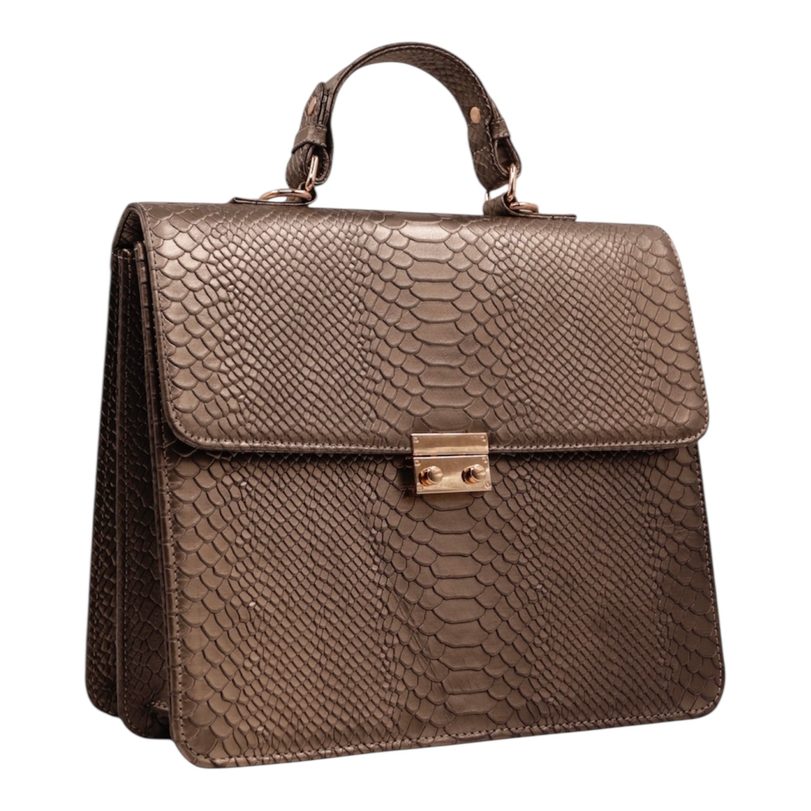 Mandil de piel con ajuste y forrado