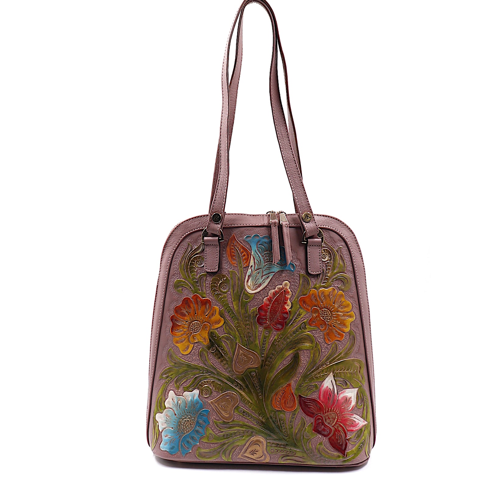 mk-1325 back pack cincelado de flores color