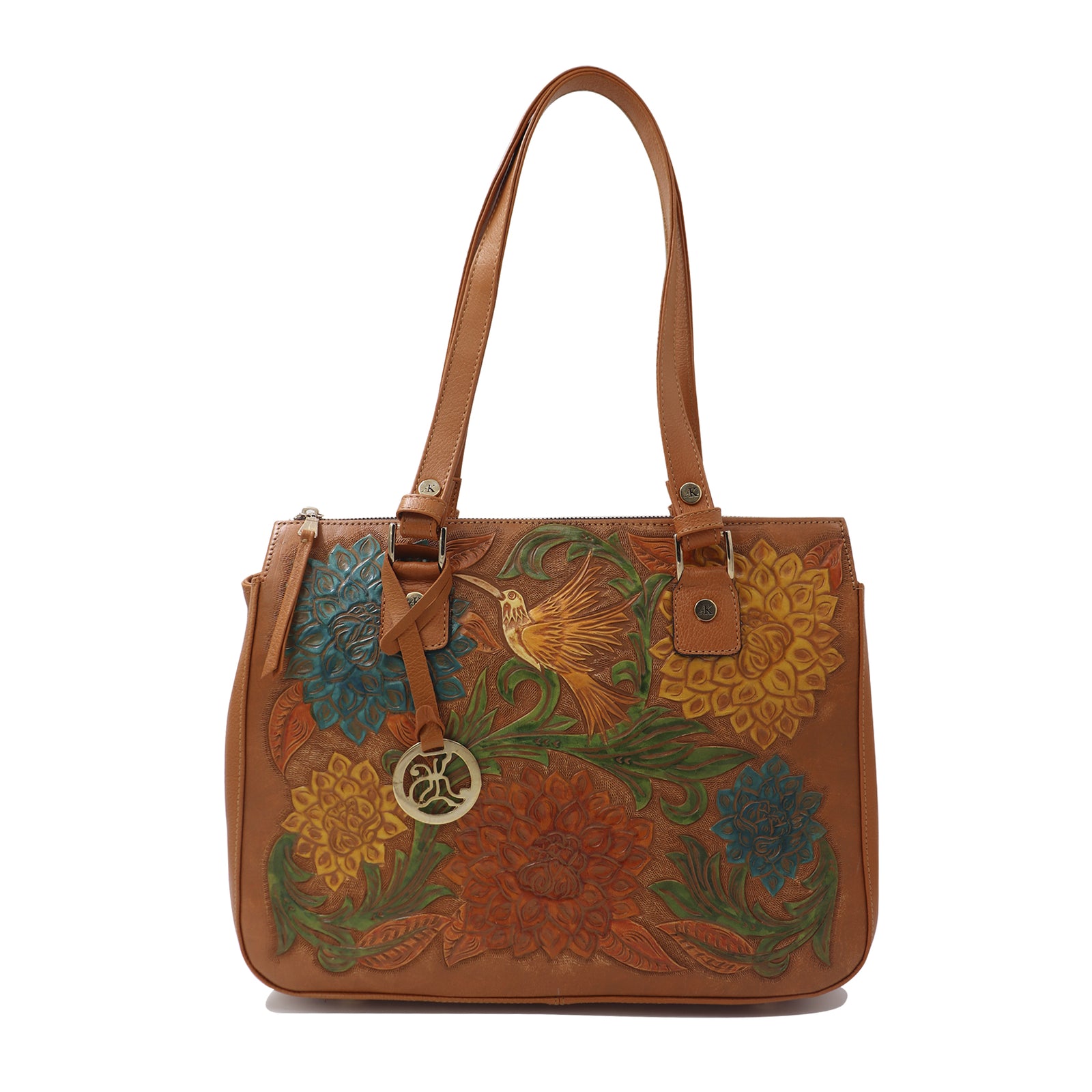 bk-1323 bolsa cincelada dalias colibrí color