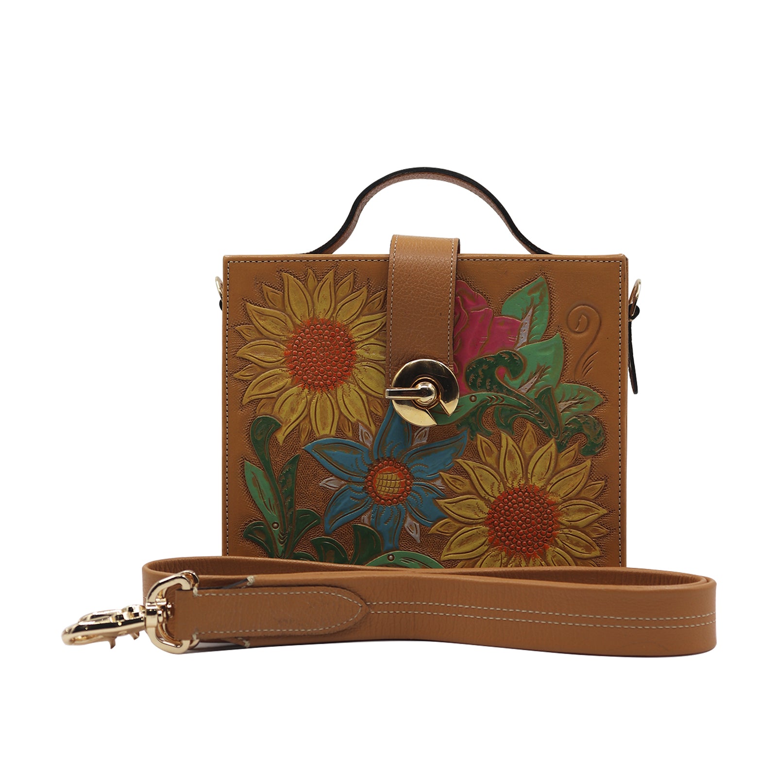 bk-3025 bolsa cincelada girasoles color