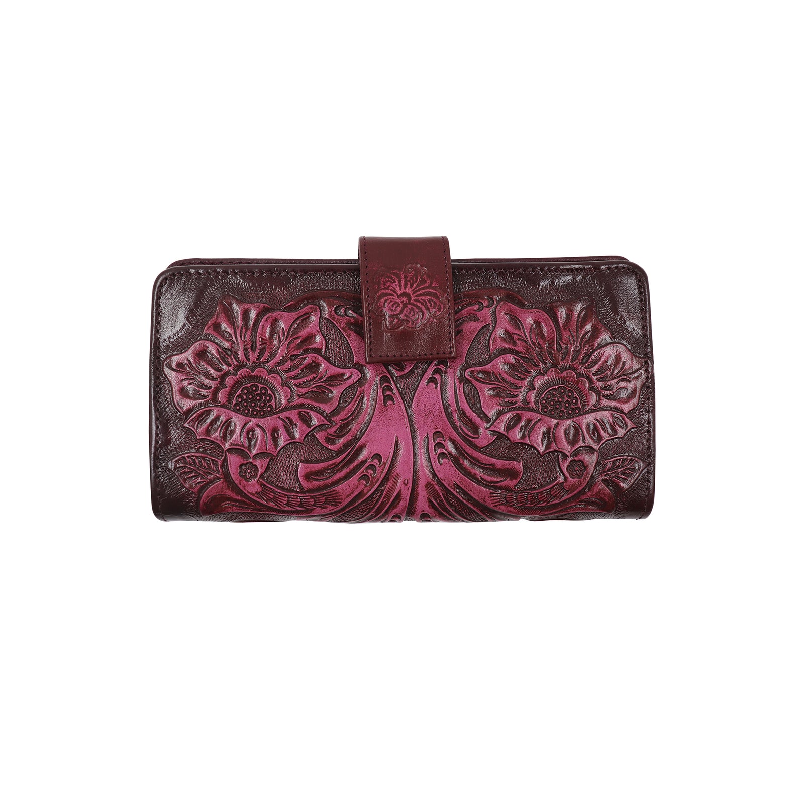 ck-20 cartera cincelada flores bicolor