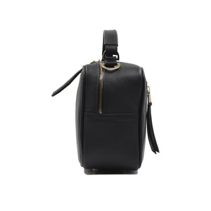 bk-125 bolsa de piel con asa chaquira artesanal de fauna