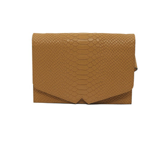 bk-114 bolsa  belt bag piel textura python