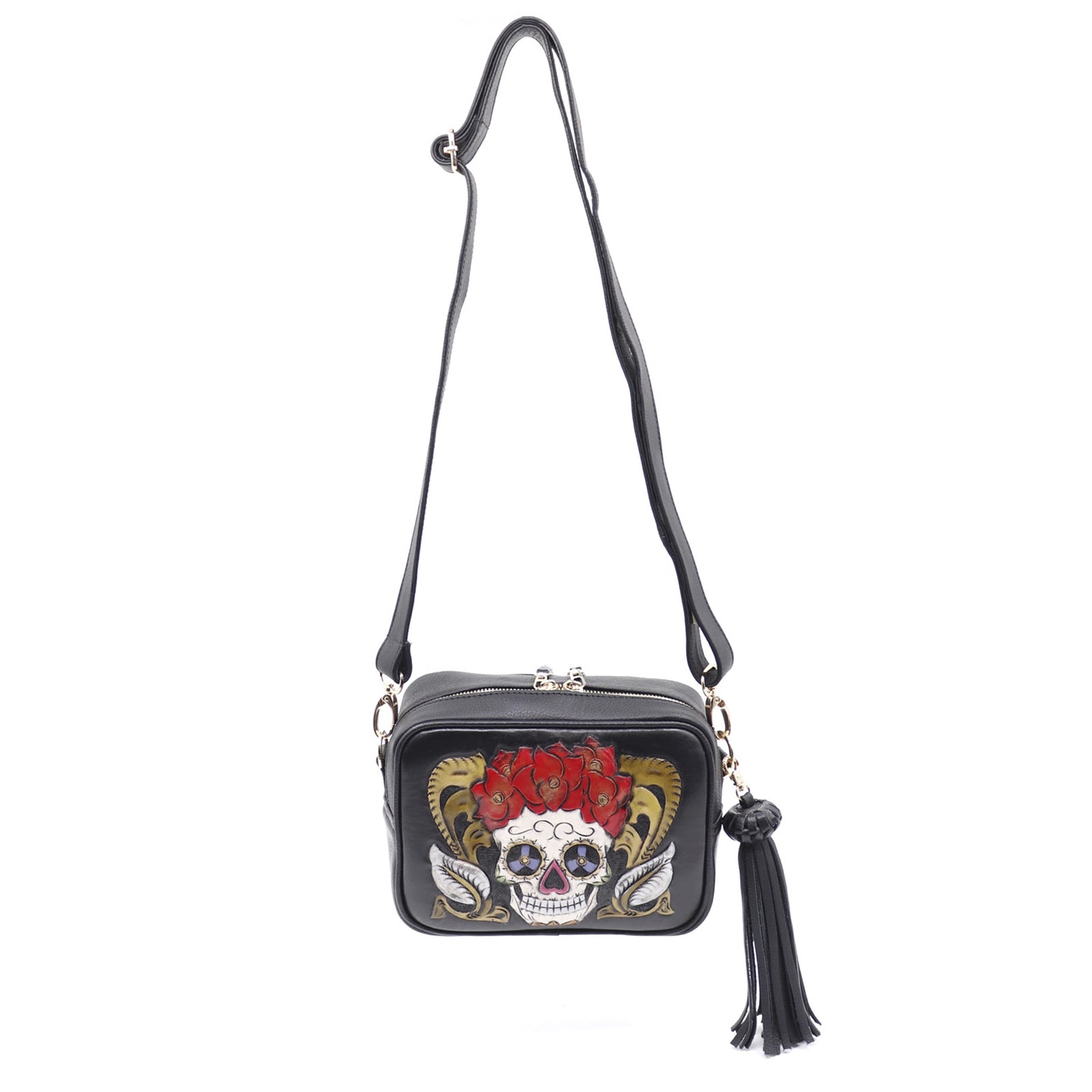 bk-129  bolsa cincelada catrina flores