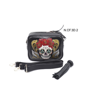 bk-129  bolsa cincelada catrina flores