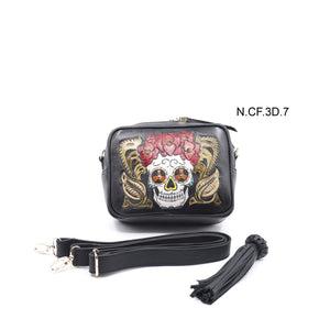 bk-129  bolsa cincelada catrina flores