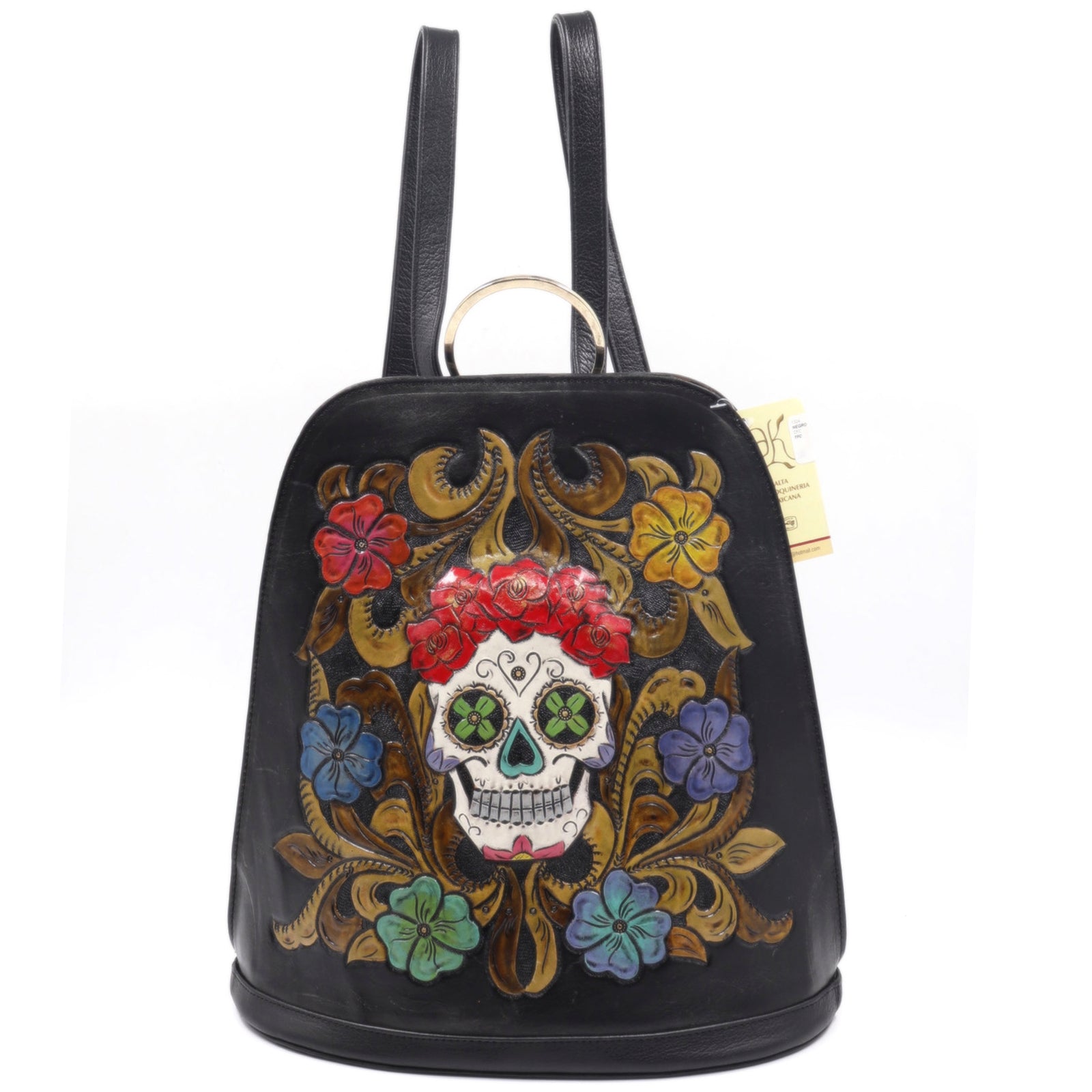 mk-1324 back pack cincelado de  catrina