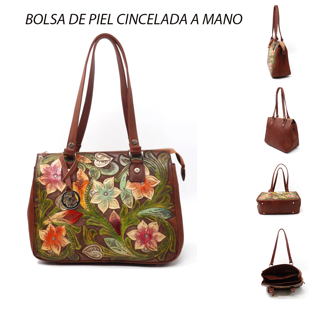 bk-1323 bolsa cincelada dalias colibrí color